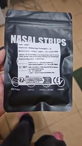 Customer photo review of Nasal Strips 60 Strips | For Better Breathing and Less Snoring