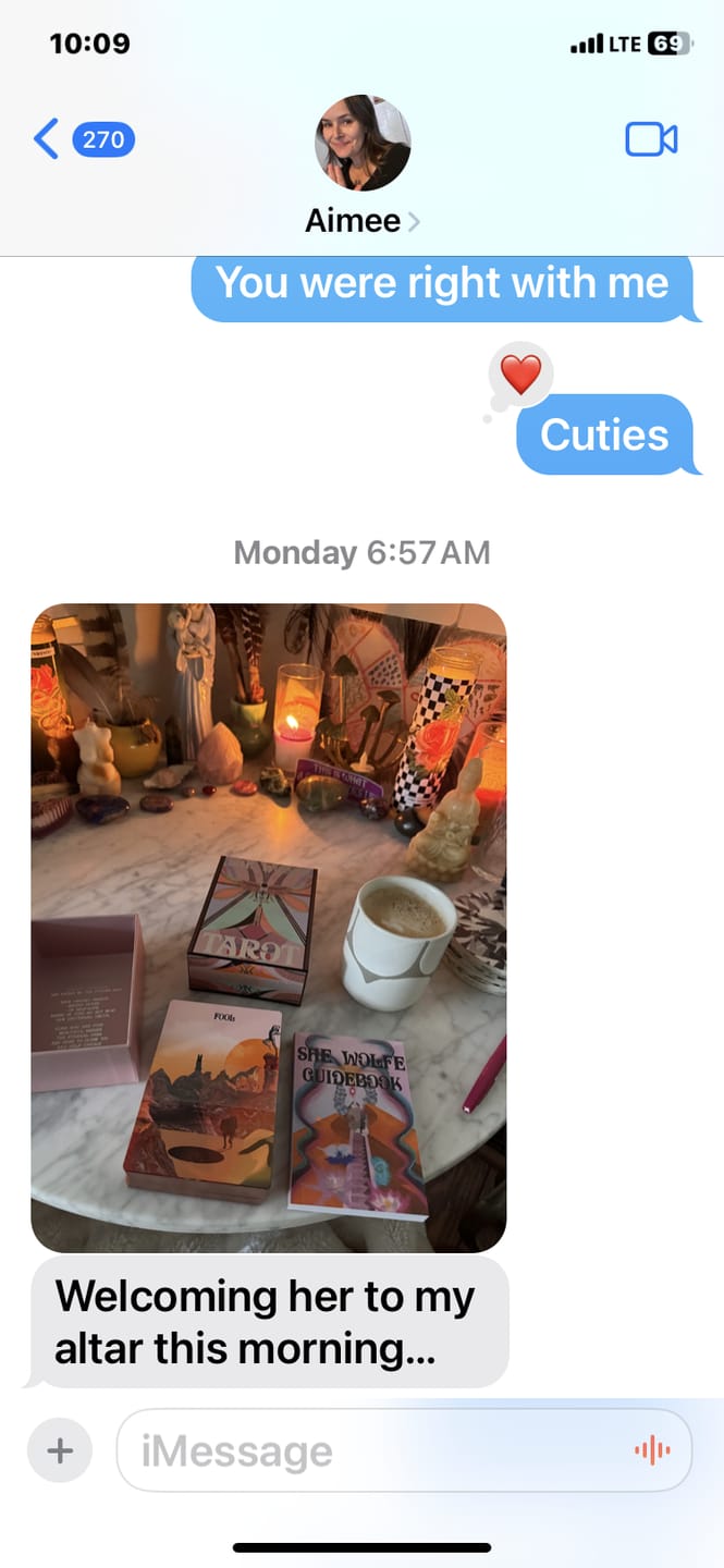 Customer photo review of She Wolfe Tarot