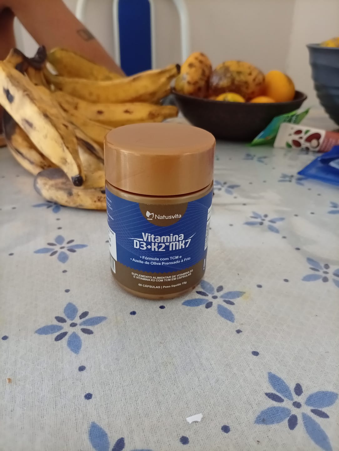 Customer photo review of Vitamina D3 2.000UI + K2 MK7 com TCM e Óleo de Oliva em Cápsulas