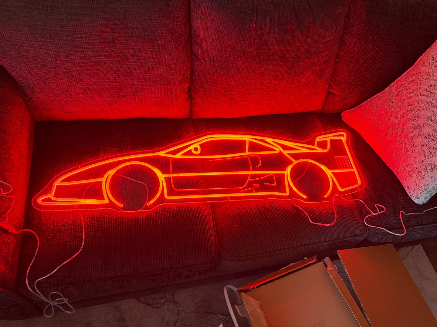 Customer photo review of Your Custom Car Led Silhouette