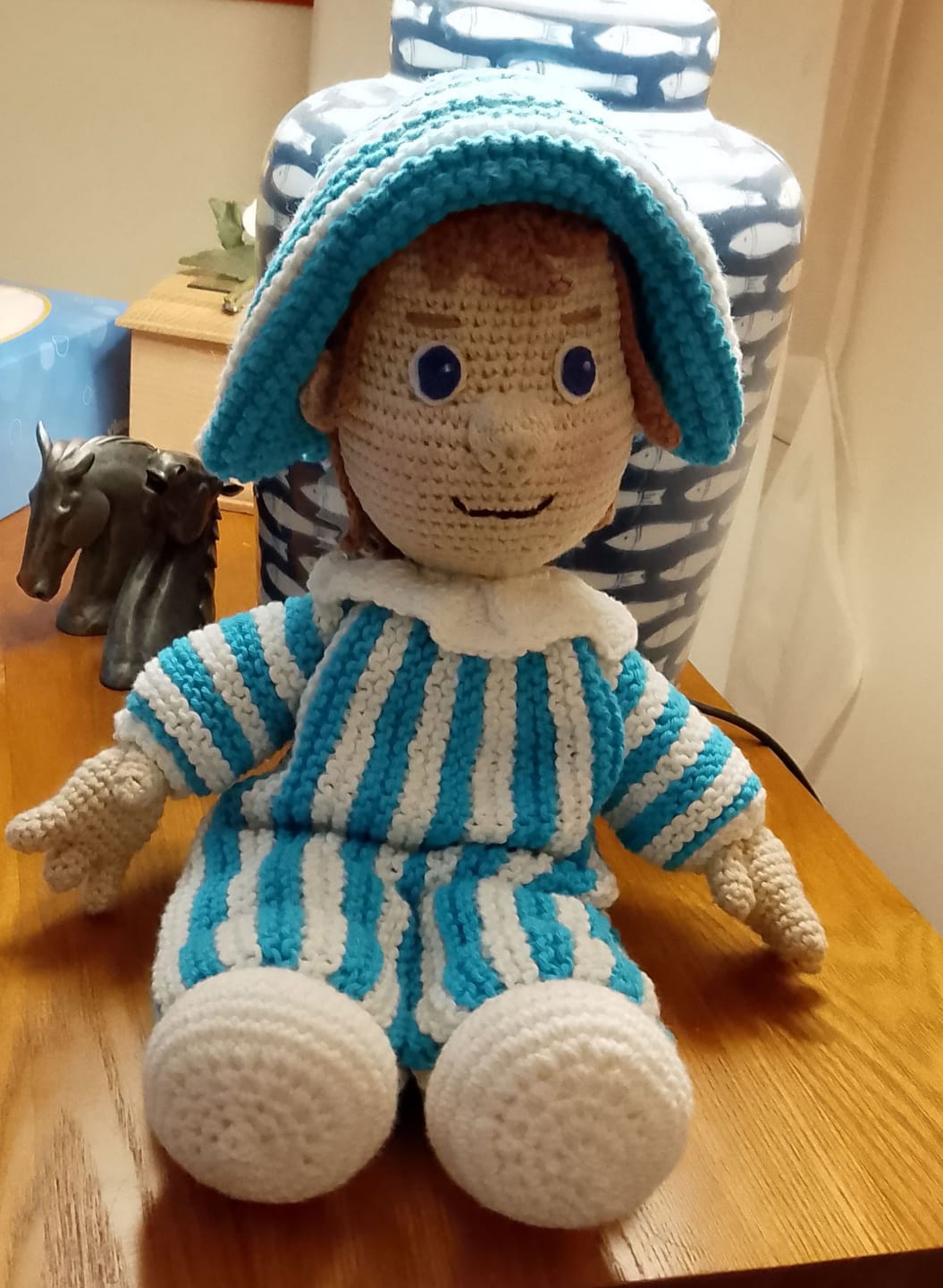 Customer photo review of Ricorumi DK Cotton Yarn – 100% Cotton Mini Balls for Amigurumi & Crochet