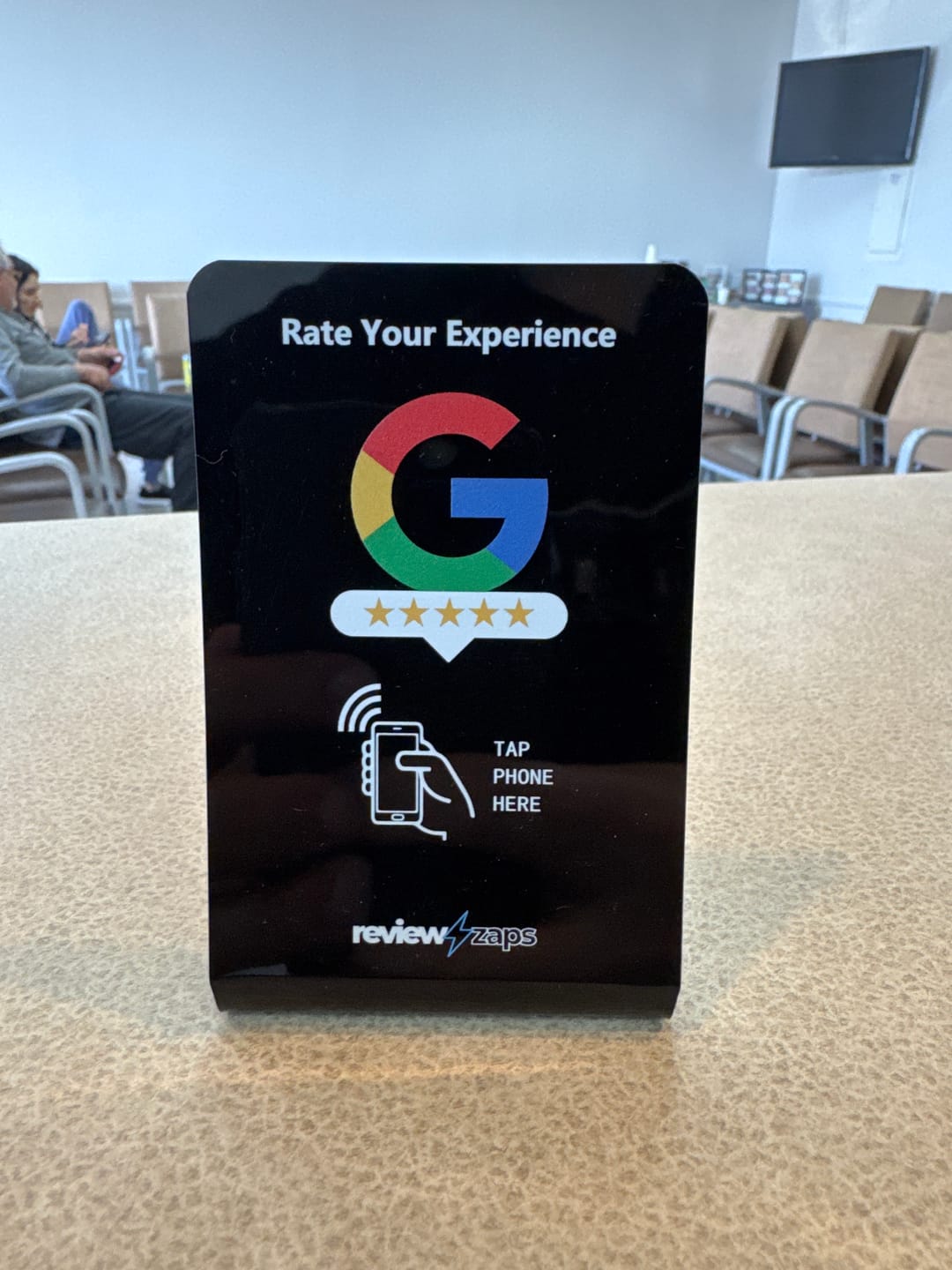 Customer photo review of NFC Google Review Stand
