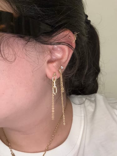 Customer photo review of SPIKE LINK CHAIN DANGLE