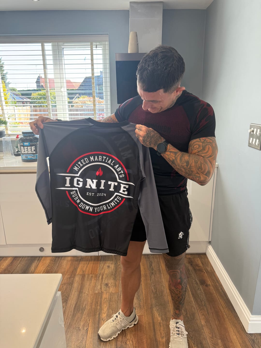 Customer photo review of Design Your Own - Rashguard / Compression Top