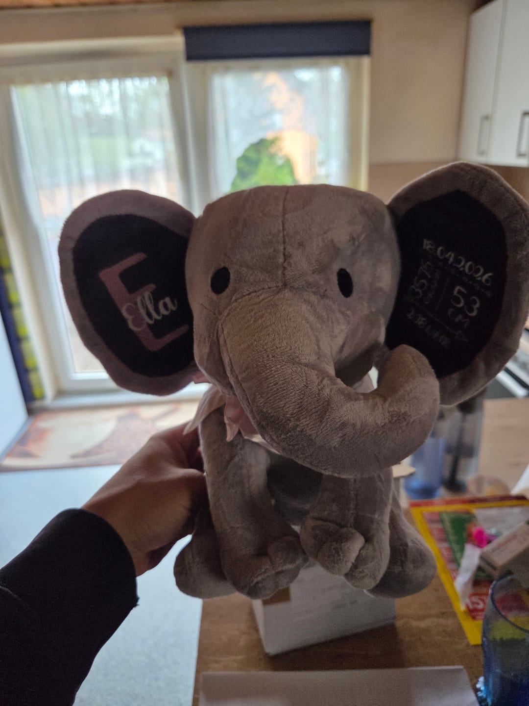 Customer photo review of Zur Geburt - Baby-Stofftier