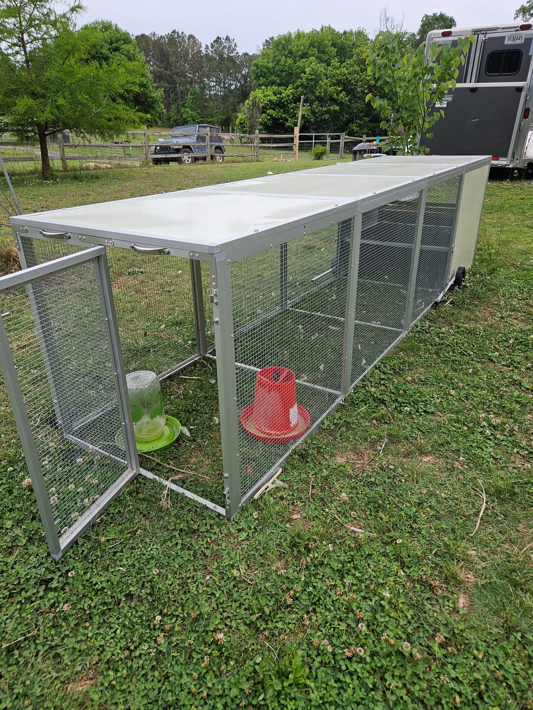Customer photo review of Mobile Chicken Coop / Chicken Tractor