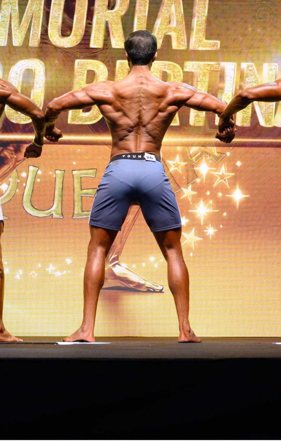 Customer photo review of 1067 - Men's physique Stage Shorts