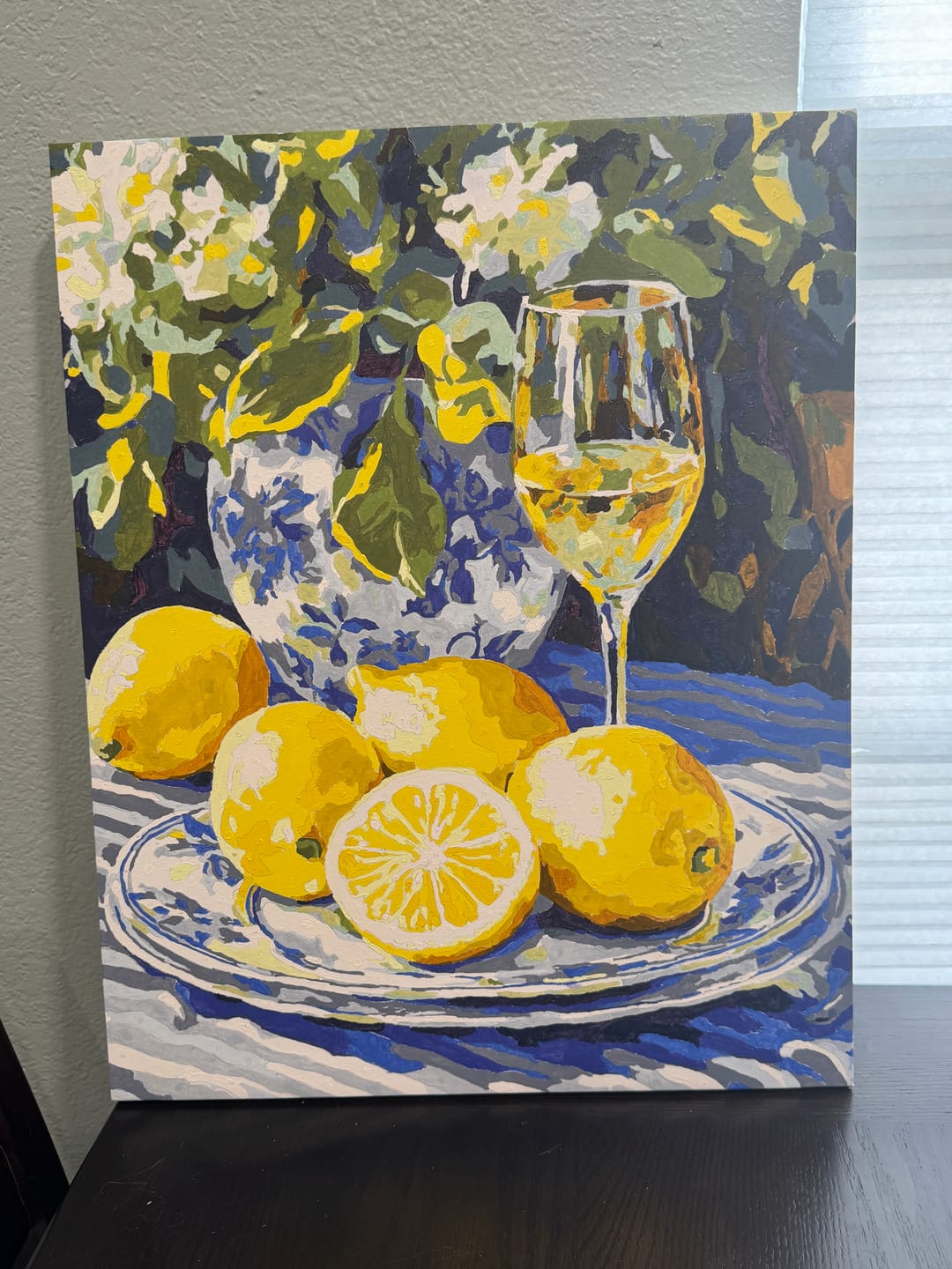 Customer photo review of Lemons and Wine | Paint by Numbers