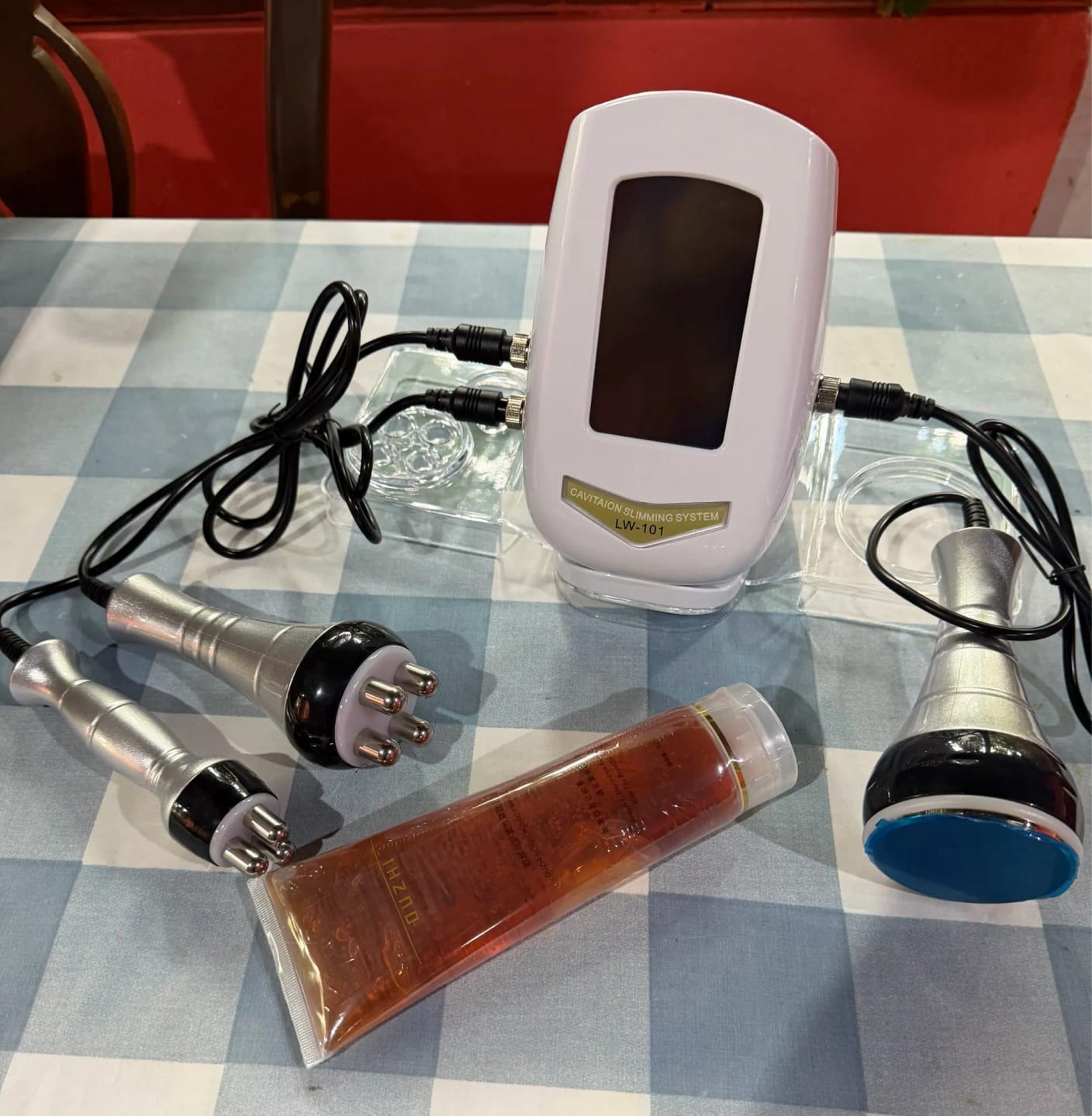 Customer photo review of 40K Cavitation Machine with Radio Frequency