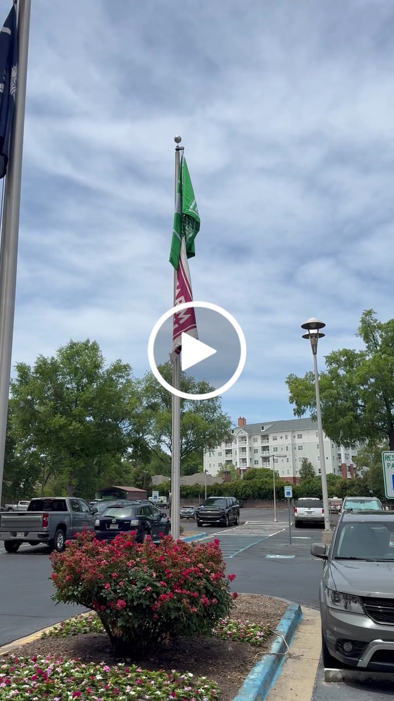 Customer video review of Rectangular Flag