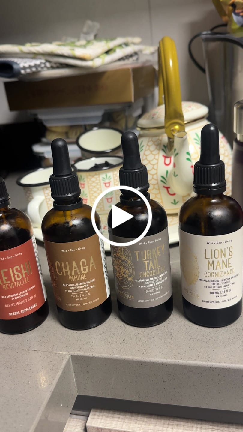 Customer video review of Wild Mushroom Tincture 5-pack; 1:4 Dual Extract-250mg/ml  (500ml/13.6oz)