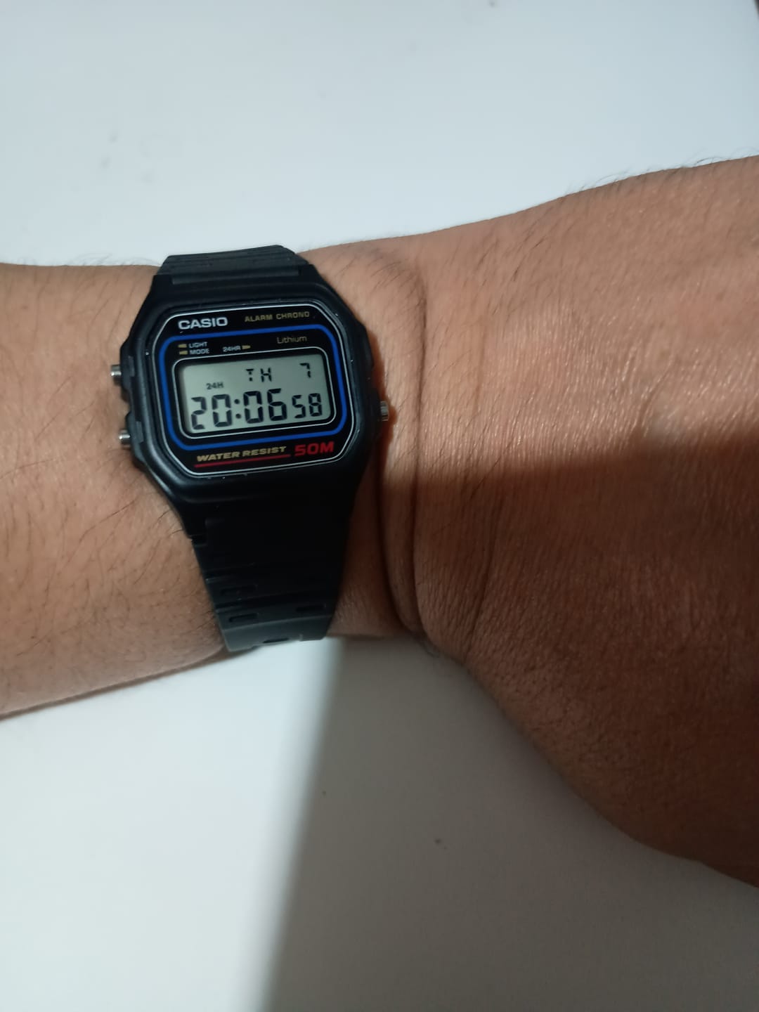 Customer photo review of Reloj Casio Vintage W-59-1VQD Azul/Negro