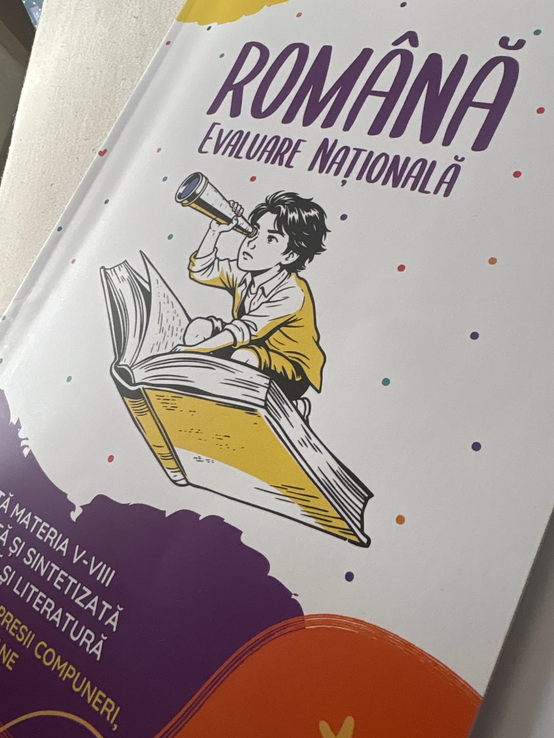 Customer photo review of Carte Română Evaluare Națională - Bacademia (Toată Materia V-VIII: Gramatică și Literatură)