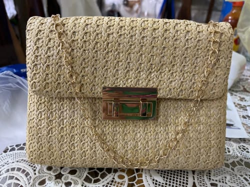 Customer photo review of Sac à Bandoulière Femme Tissé Main Style Old Money Élégant - Sac Manon