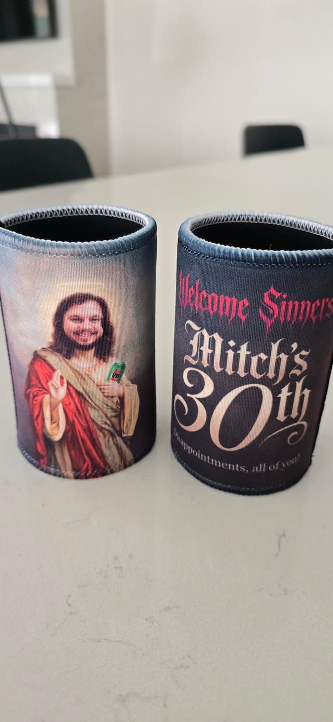 Customer photo review of Design Your Own Stubby Holder