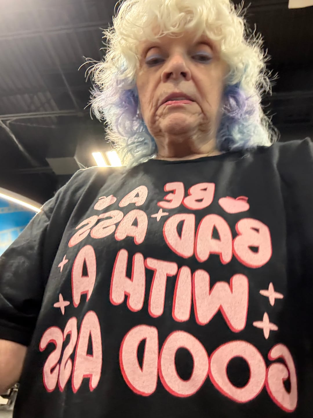 Customer photo review of Be A Bad Ass T-Shirt