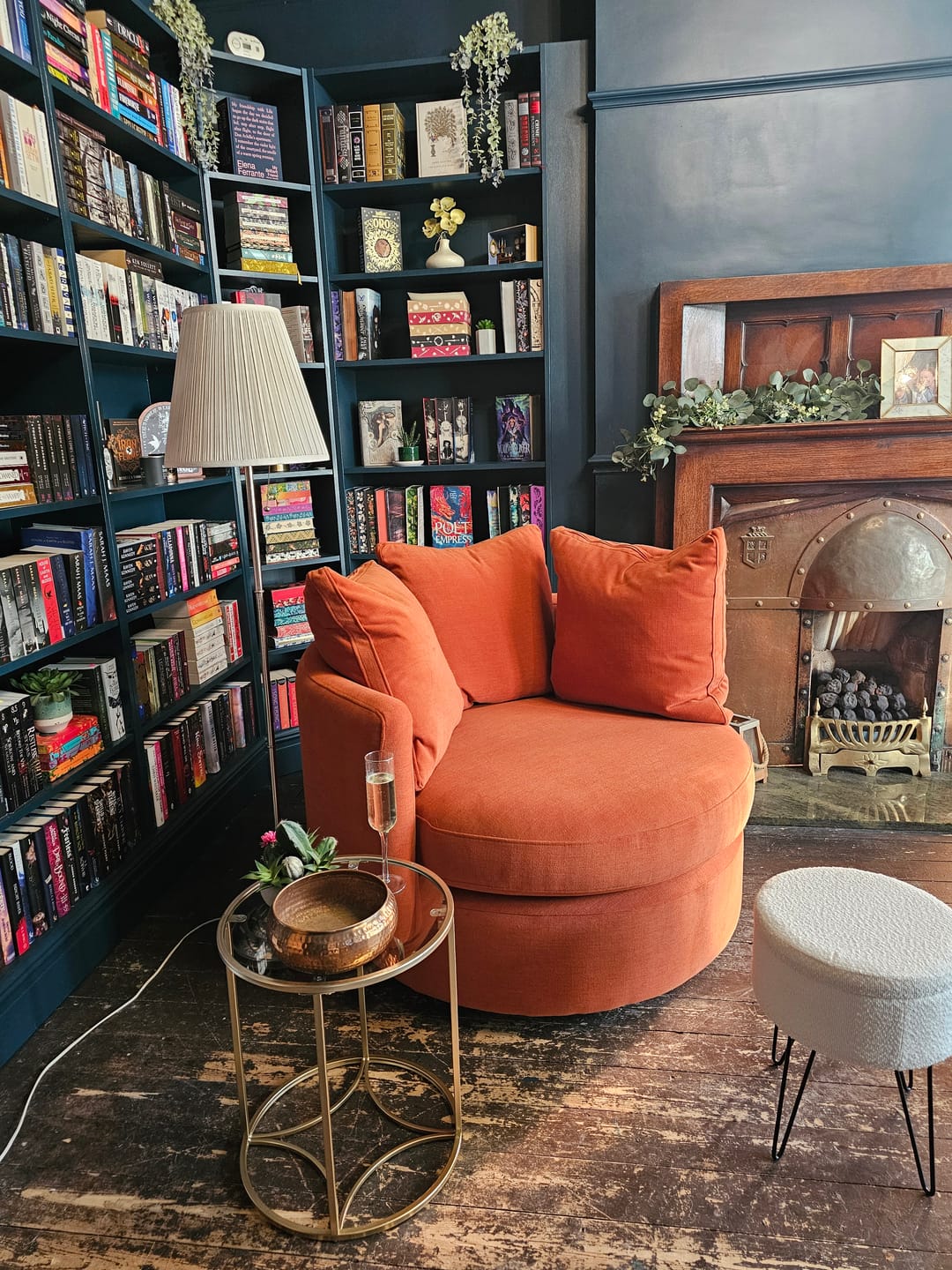 Customer photo review of Piccadilly Large Swivel Chair, Dusk Orange