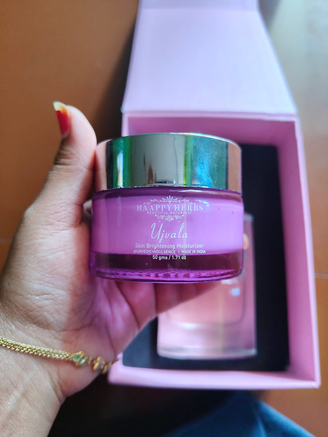 Customer photo review of Ujvala Skin Brightening Moisturizer