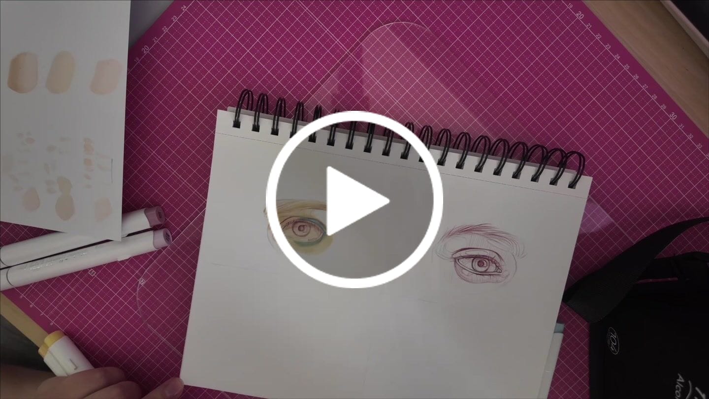 Customer video review of Ohuhu Heavyweight Bleedproof Double-Sided Marker Pad, Spiral-Bound - Kamakou