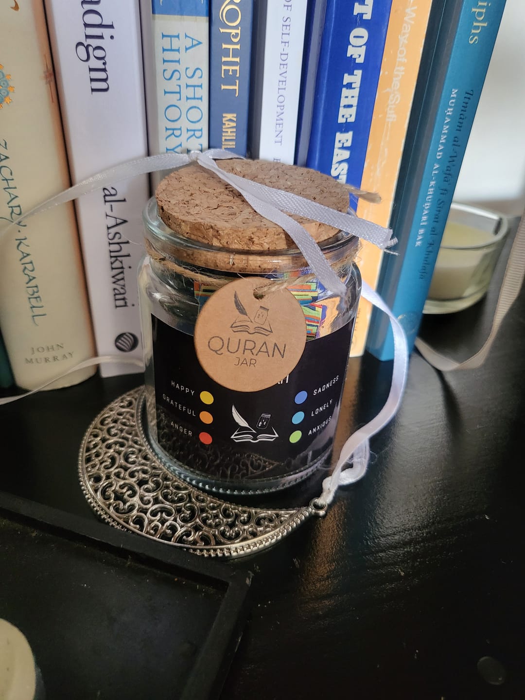 Customer photo review of Islamic Affirmation Jar - 100+ Quran & Hadith-Based Messages for Every Emotion