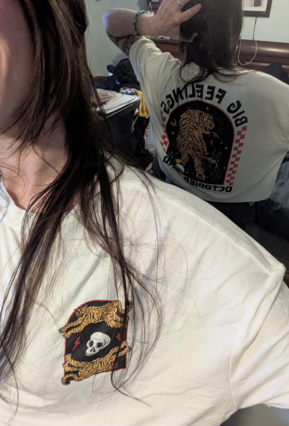 Customer photo review of Big Feelings T-Shirt