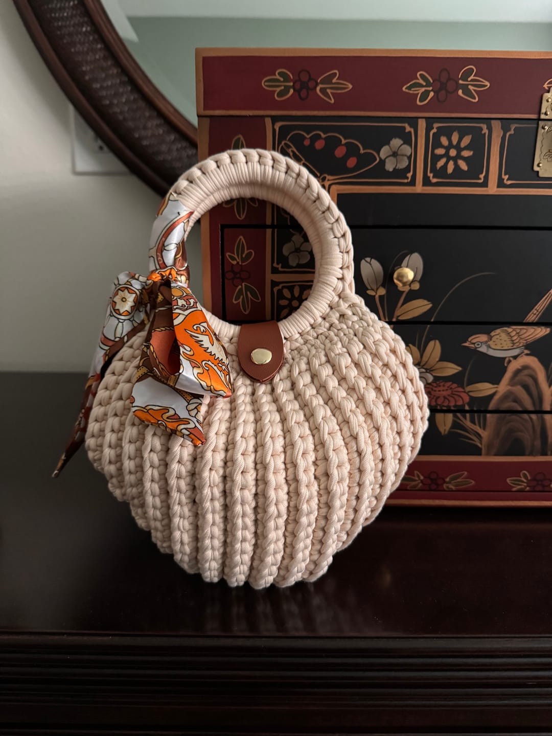 Customer photo review of CrochetPark™ Shell crochet Handbag DIY Kit