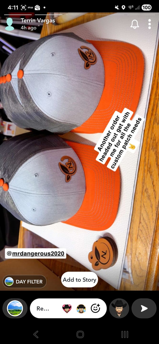 Customer photo review of Richardson 112 Classic Trucker Cap Tri-Tone