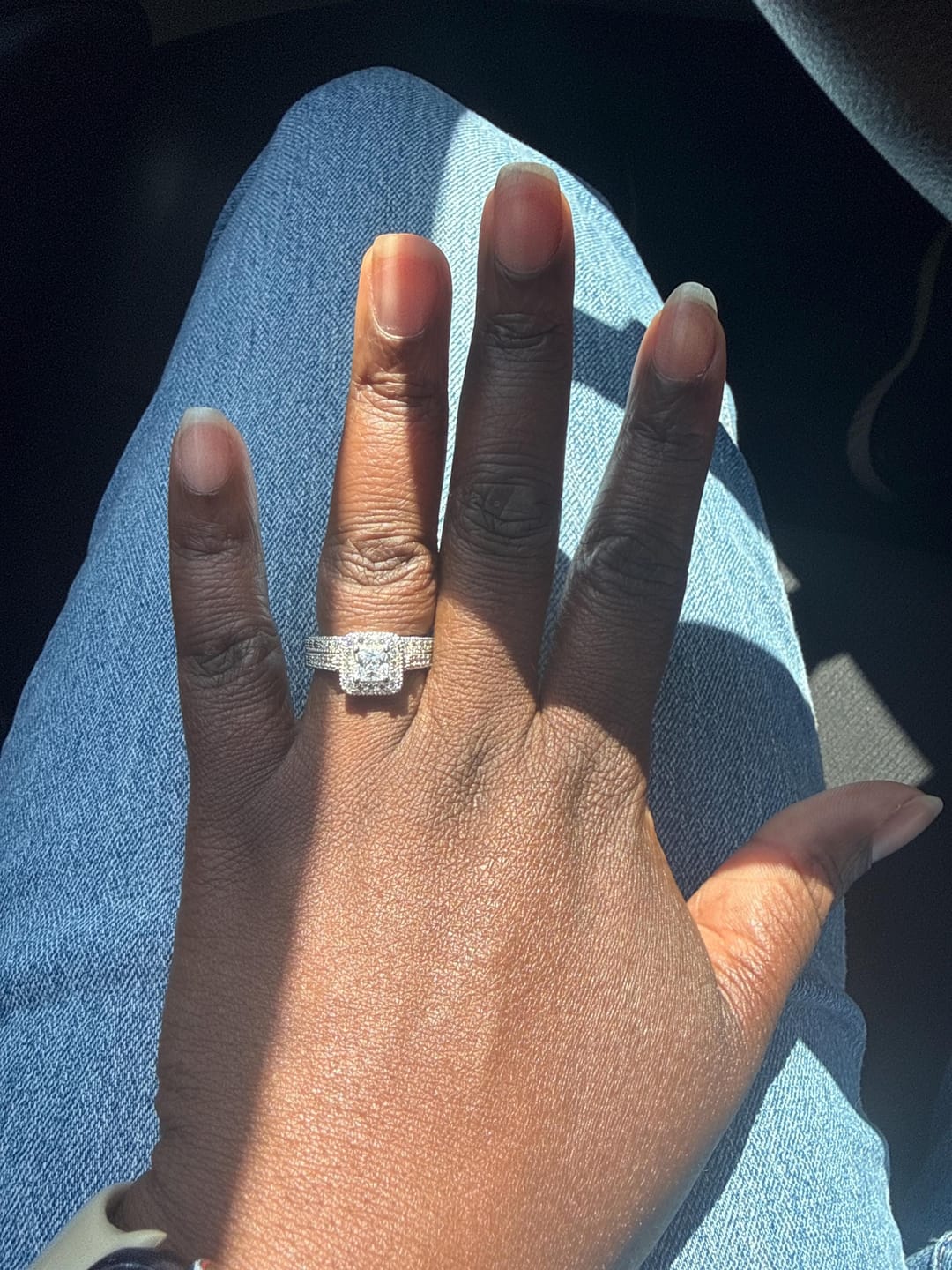 Customer photo review of Fortitude Princess Ring Set