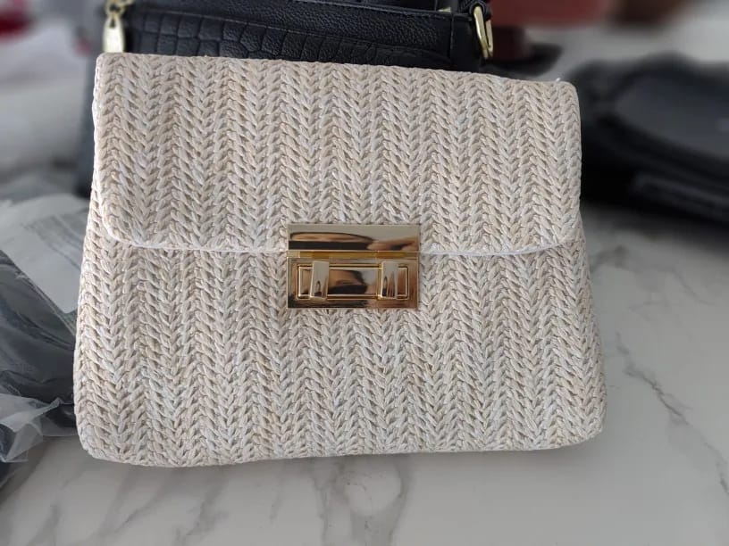 Customer photo review of Sac à Bandoulière Femme Tissé Main Style Old Money Élégant - Sac Manon