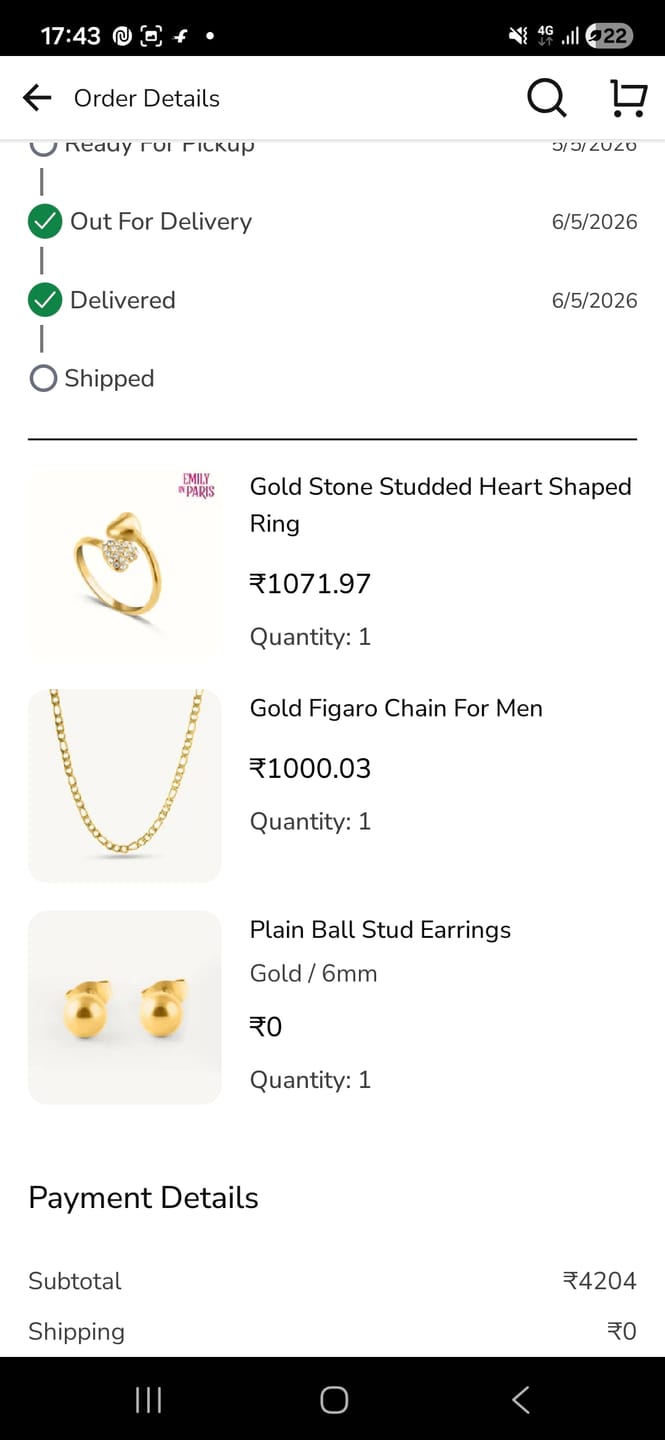 Customer photo review of Gold Figaro Chain for Men