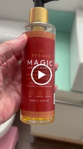 Customer video review of Besque® Magic Body Oil XL - 200ml