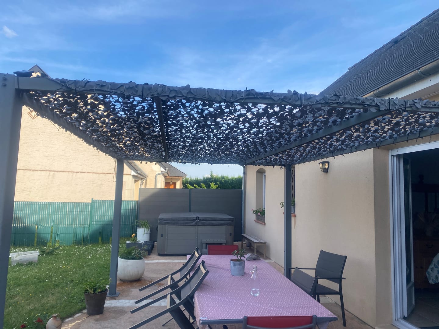 Customer photo review of Filet de camouflage renforcé gris