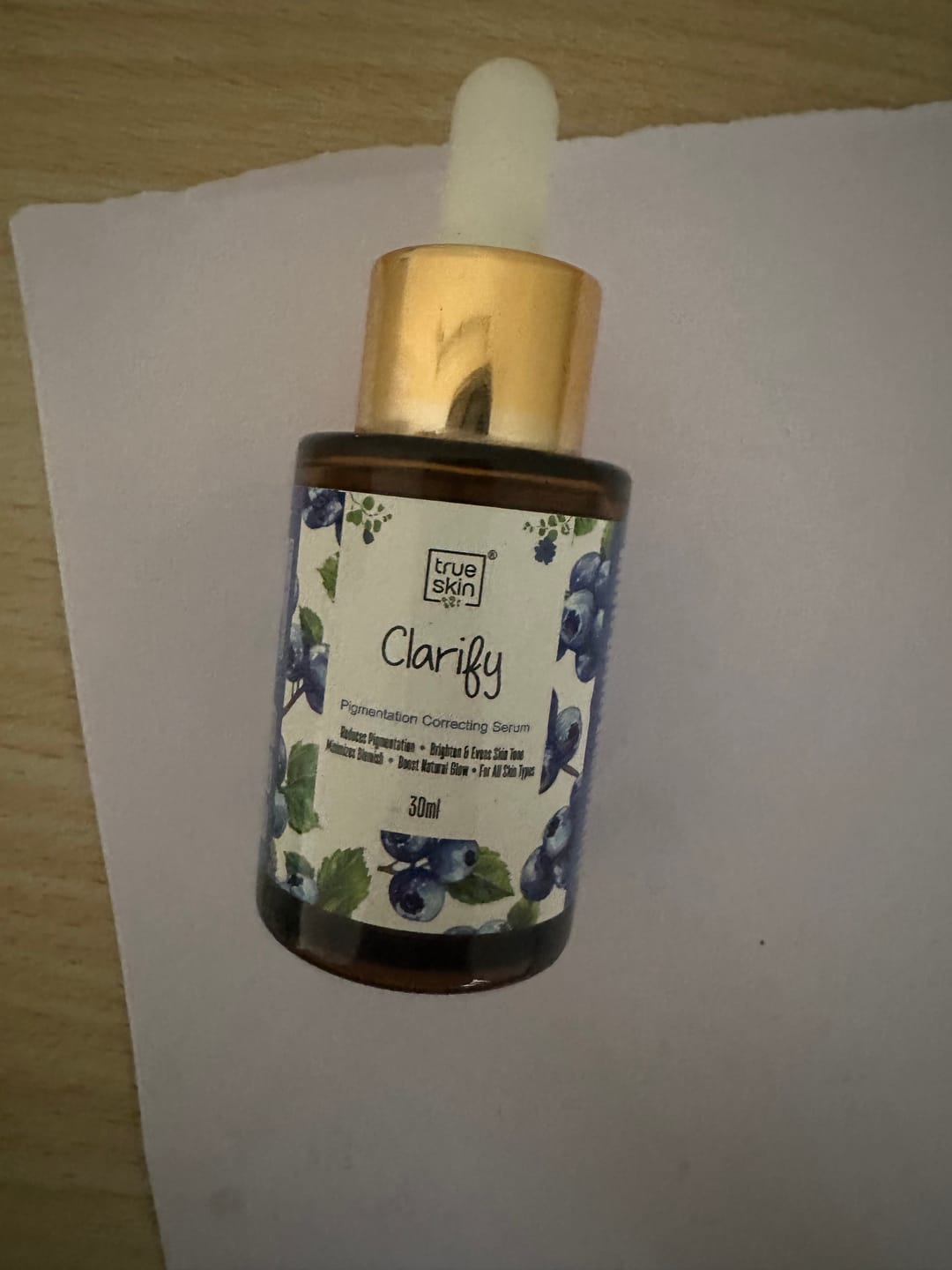Customer photo review of True Skin Clarify Pigmentation Correcting Serum | Advanced Dark Spot & Melasma Solution for all skin types