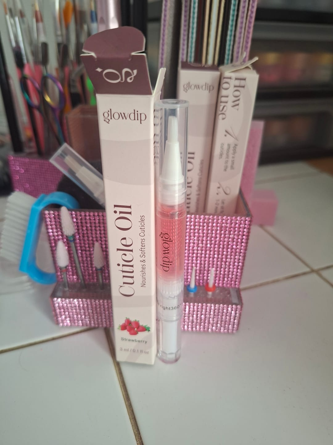 Customer photo review of Nagelriemolie Pen – Aardbei