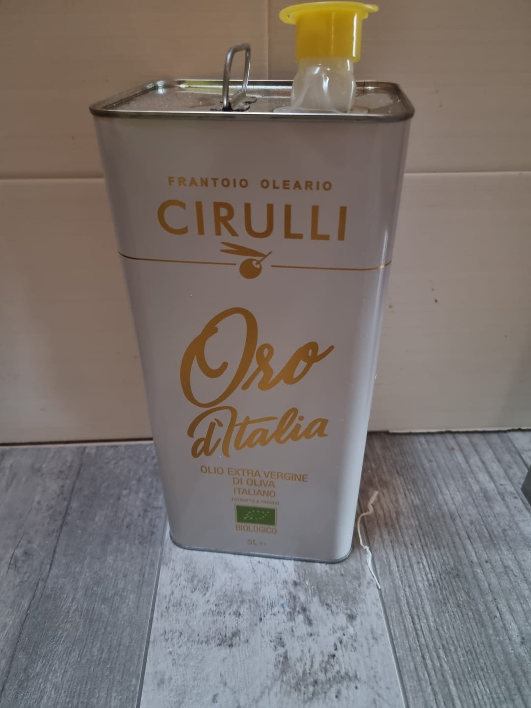 Customer photo review of 1 lattina di olio extravergine Biologico • 5 Litri