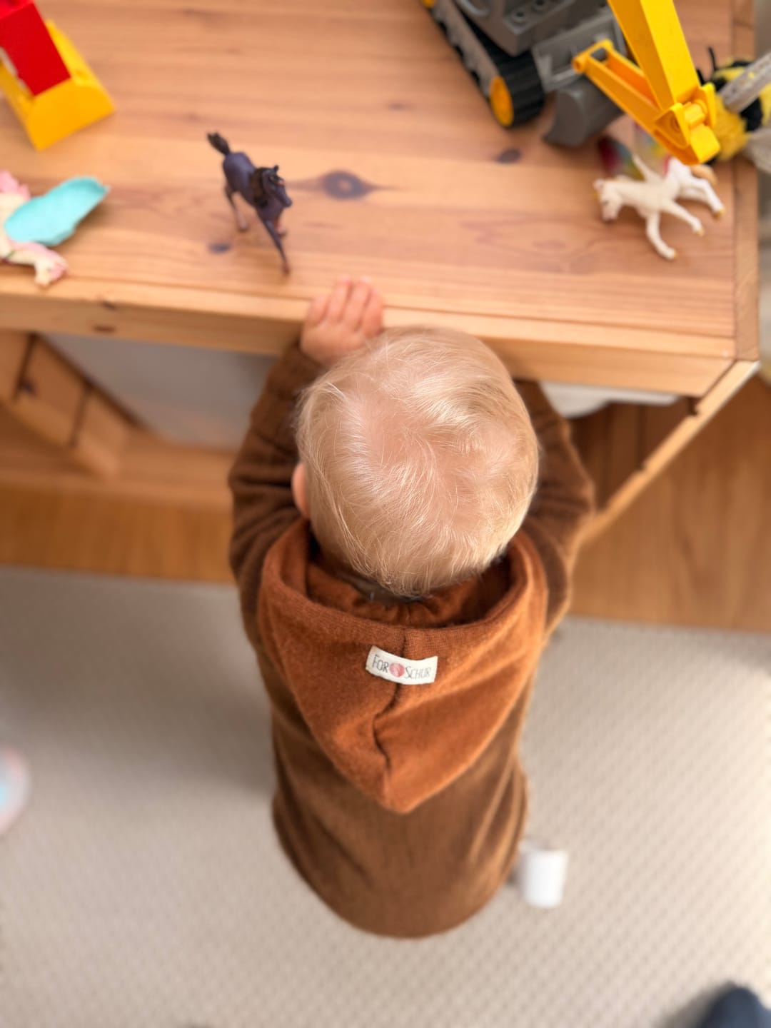 Customer photo review of Kaschmir Baby Kapuzenjacke 74/80