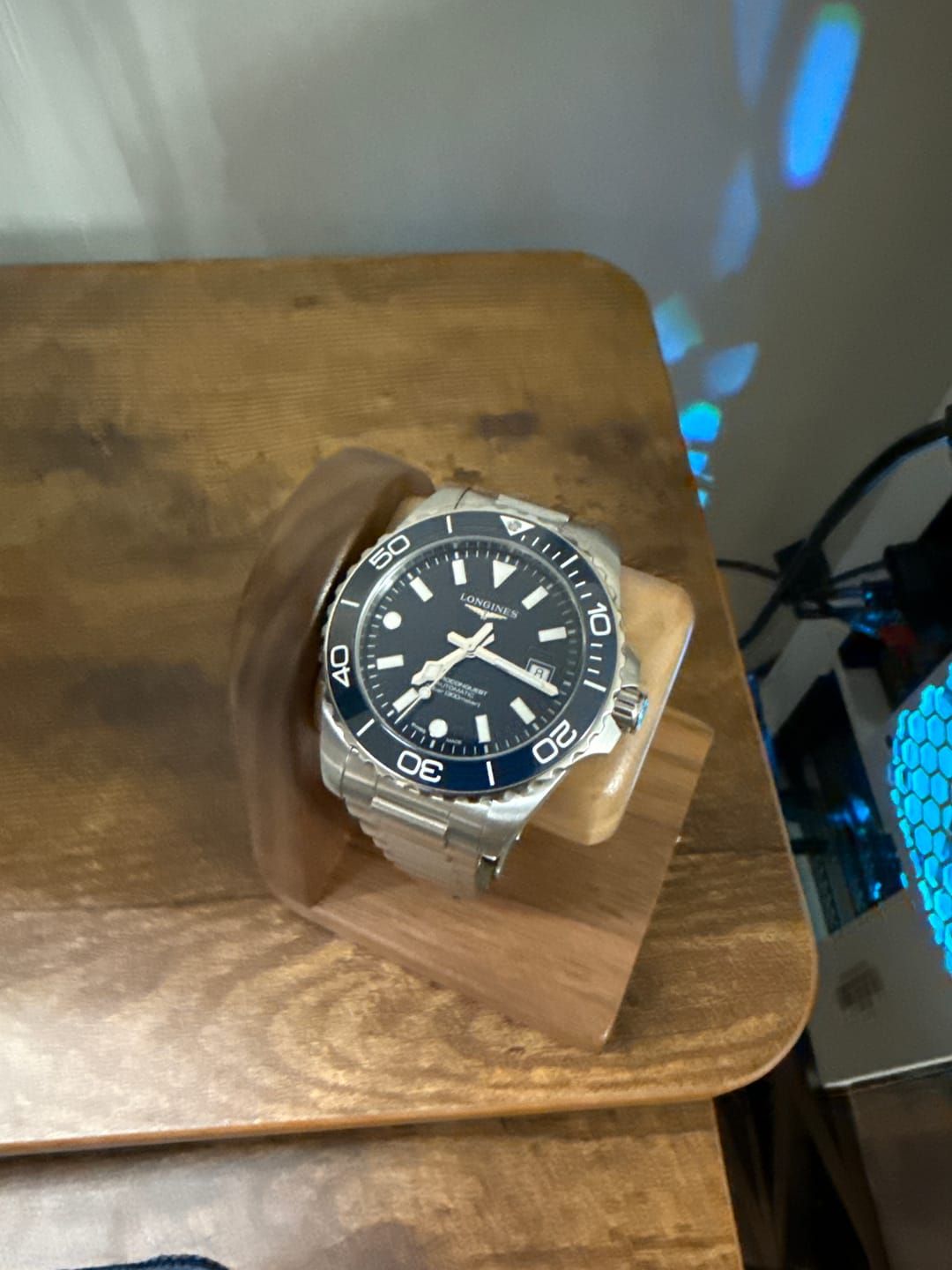 Customer photo review of Timestand S (Walnut) Watch Holder