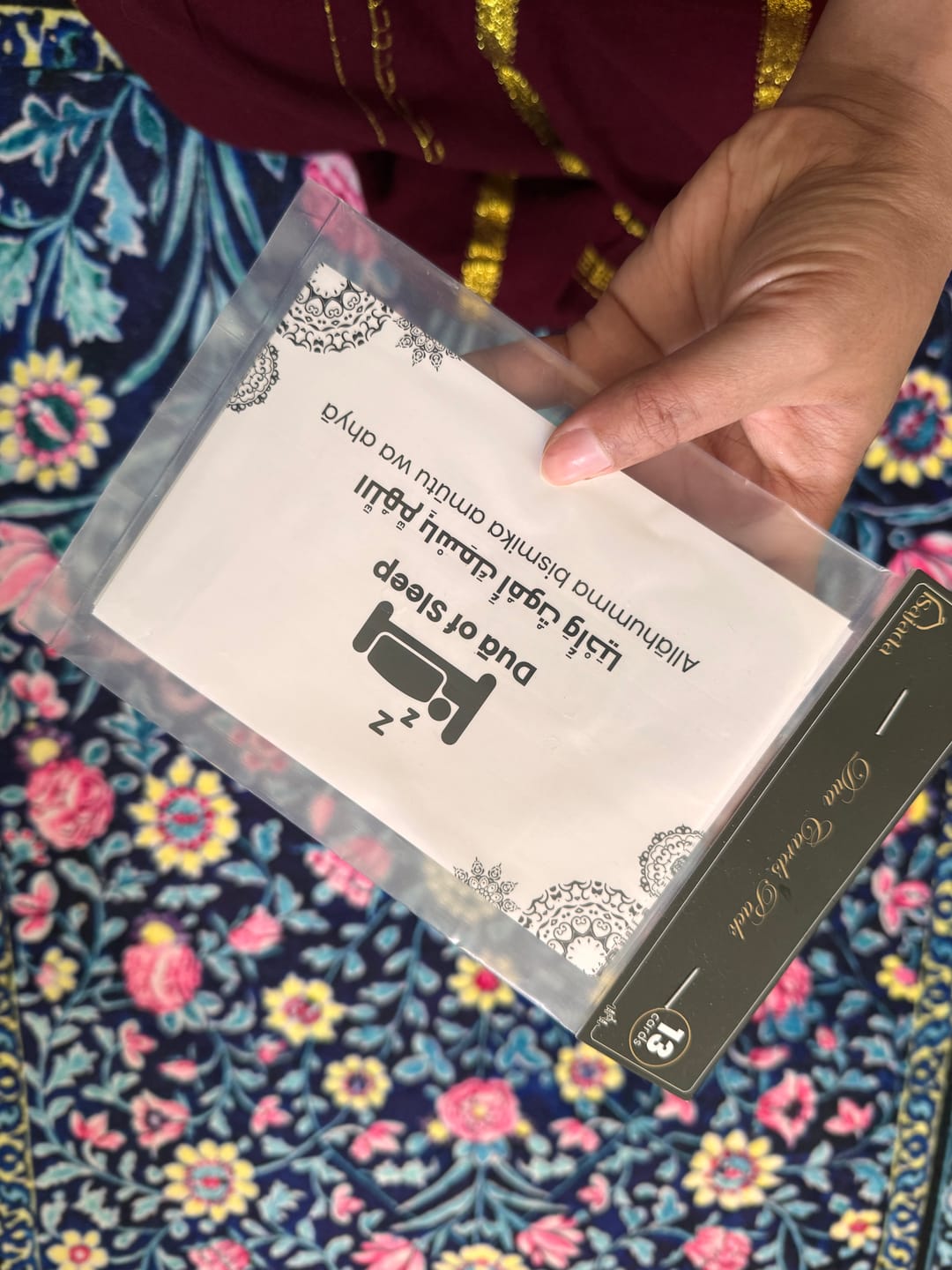 Customer photo review of Set of 13 Duaa Transparent Stickers