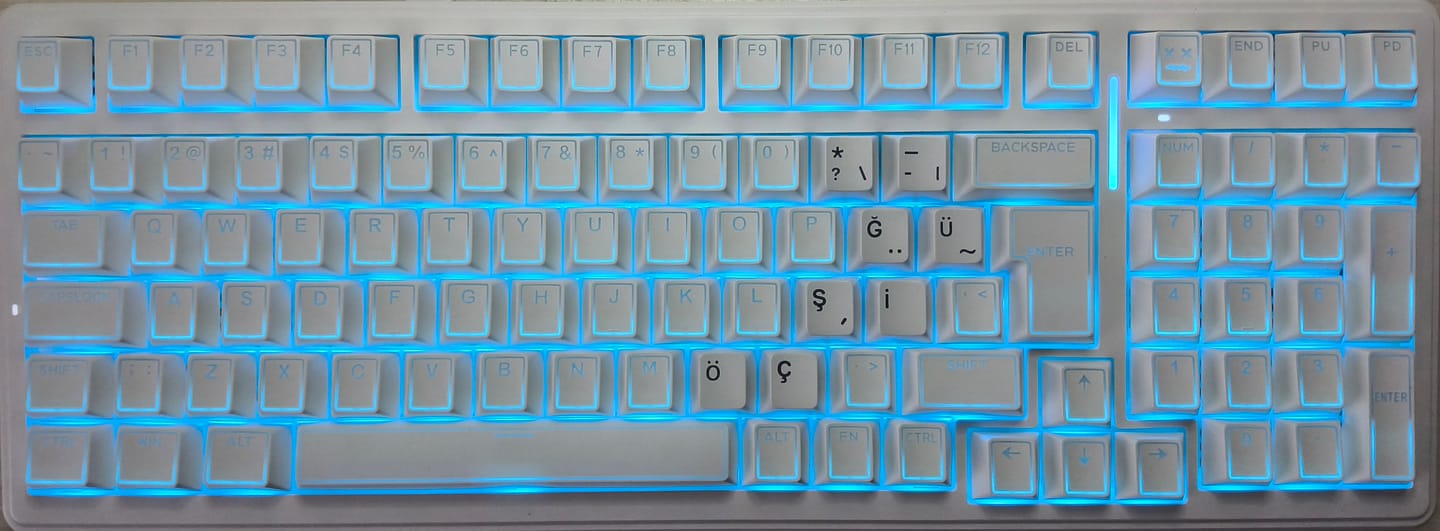 Customer photo review of Sikakeyb Prism Shine-Through PBT Tuş Takımı