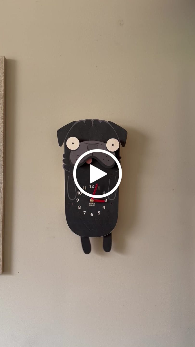 Customer video review of Penny the Pug Pendulum Clock