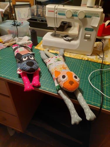 Customer photo review of Patchwork Kitty  FREE PATTERN