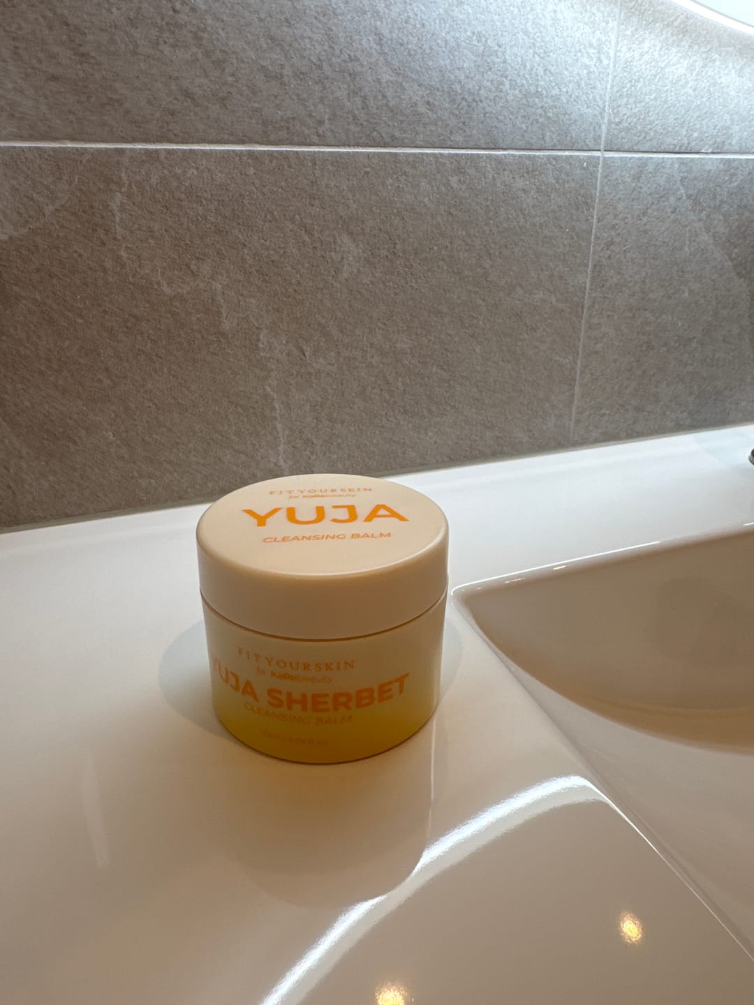 Customer photo review of FitYourSkinxKaRebeauty Yuja Sherbet Cleansing Balm (90ml) - Oljerens