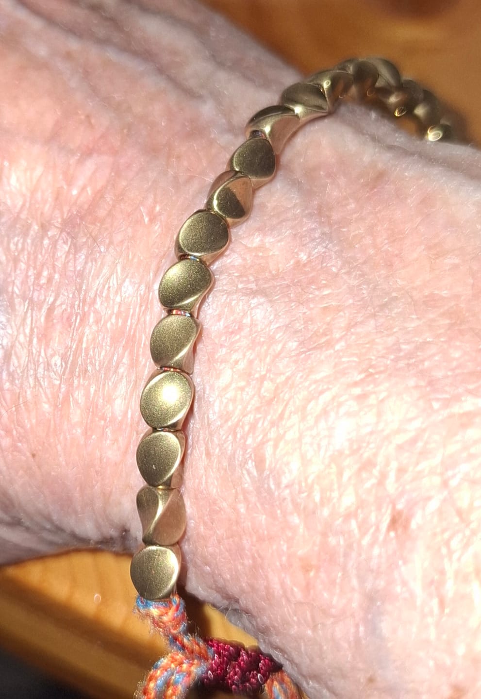 Customer photo review of Tibetisches Kupfer Glücksarmband