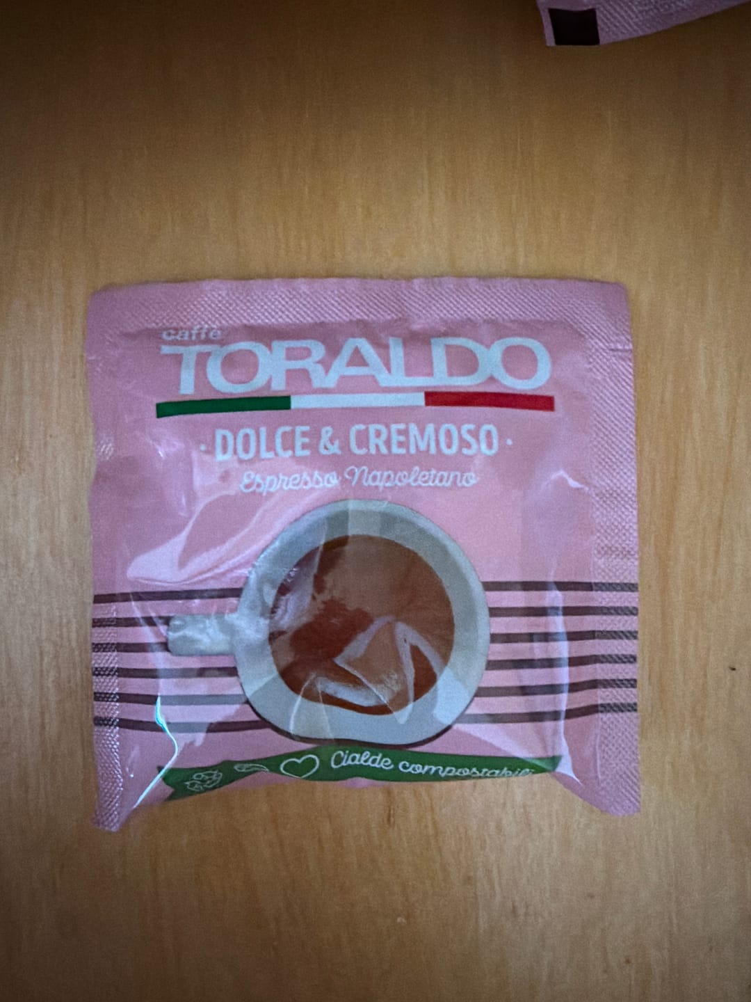 Customer photo review of 135 Cialde (120 + 15 in Omaggio) Caffè Toraldo – Dolce & Cremoso – Espresso Napoletano