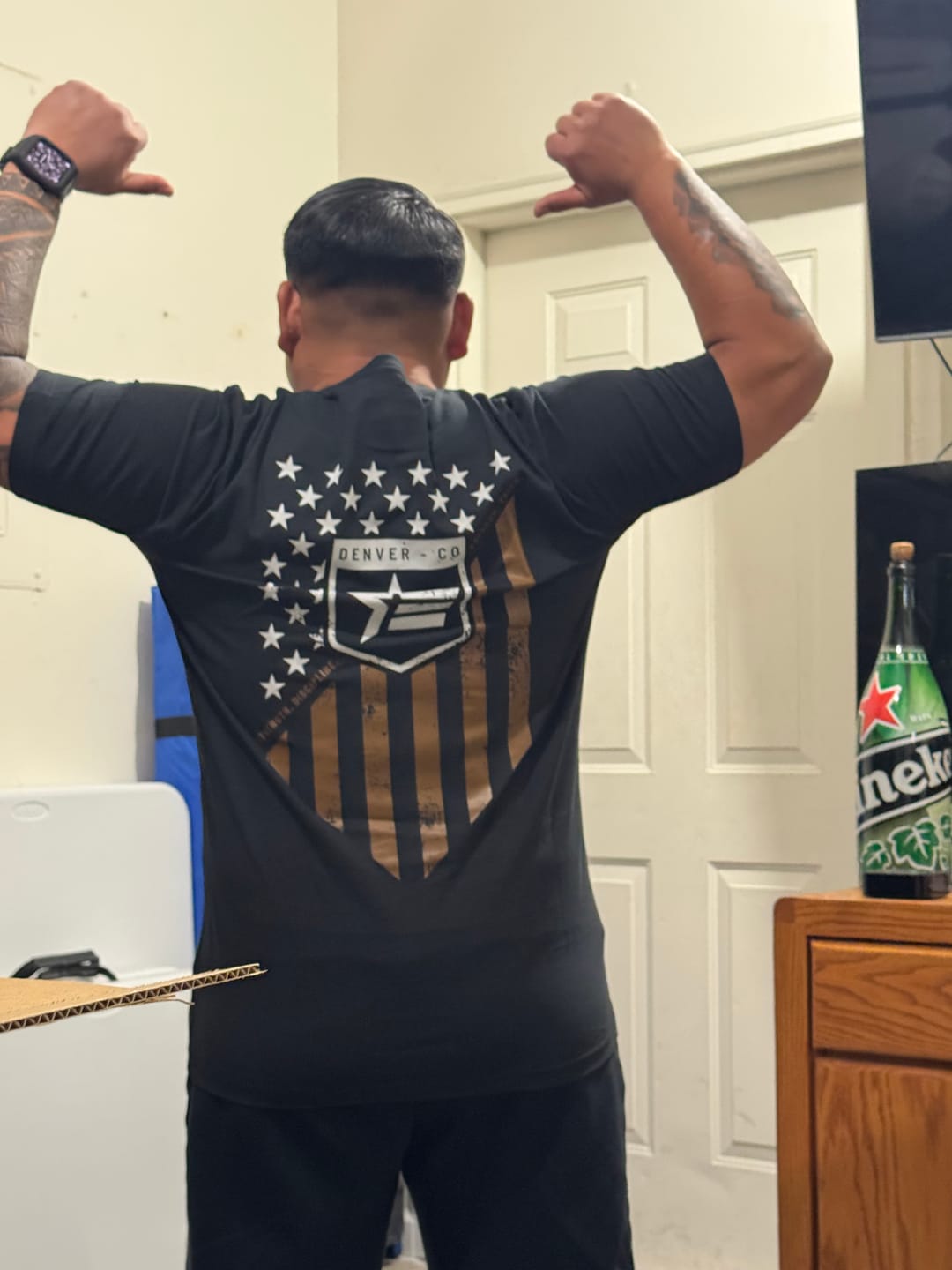 Customer photo review of United Shield Tee