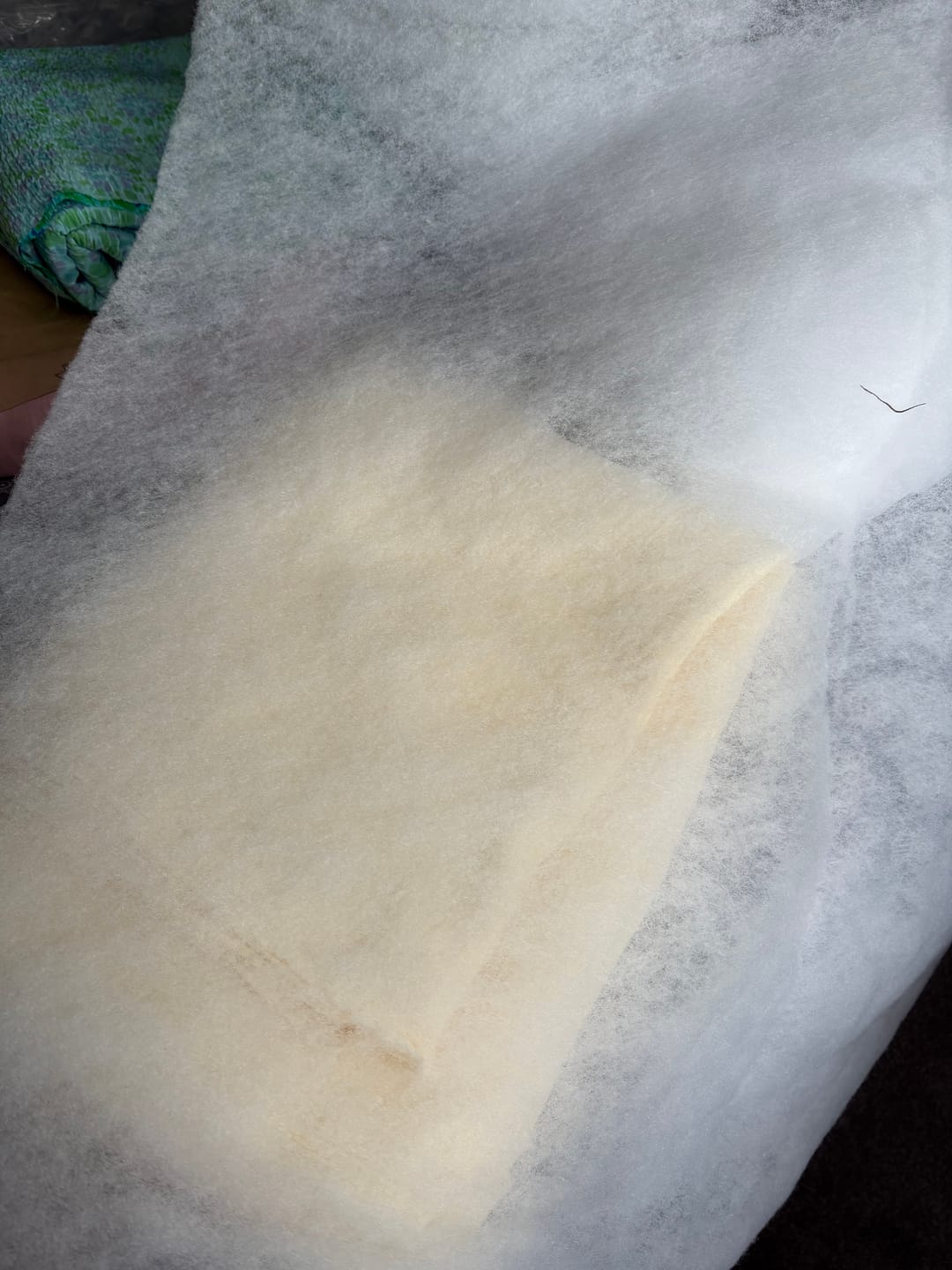 Customer photo review of 2oz Fire Retardant Wadding - 90cm wide