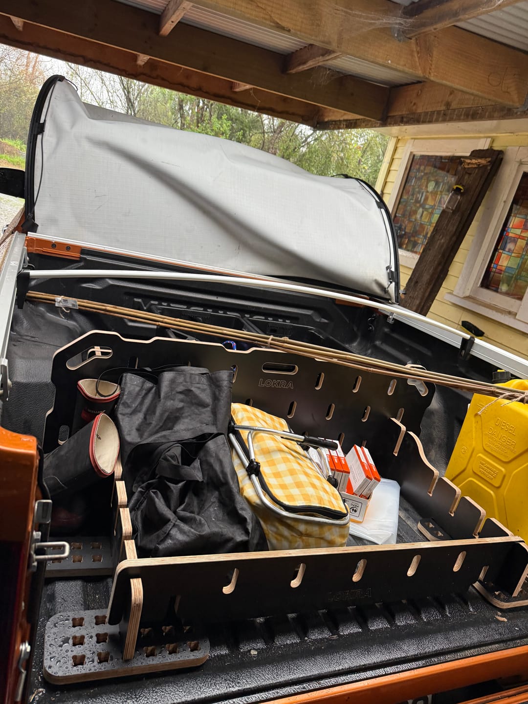 Customer photo review of Ute Tray Storage Divider - Toolbox & Drawer Alternative | LOKRA