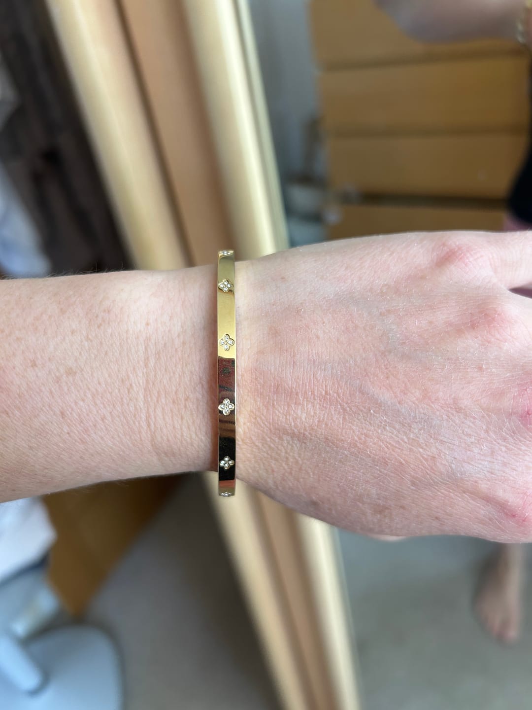Customer photo review of Clover Bangle Slim
