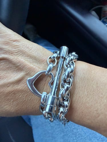 Customer photo review of Audra Bracelet Stack