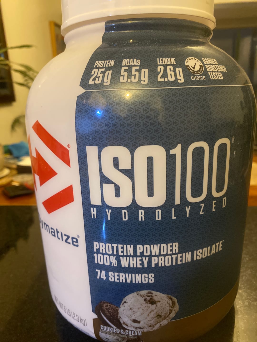 Customer photo review of Dymatize ISO100 Hydrolyzed Proteina Hidrolizada 5 Lb